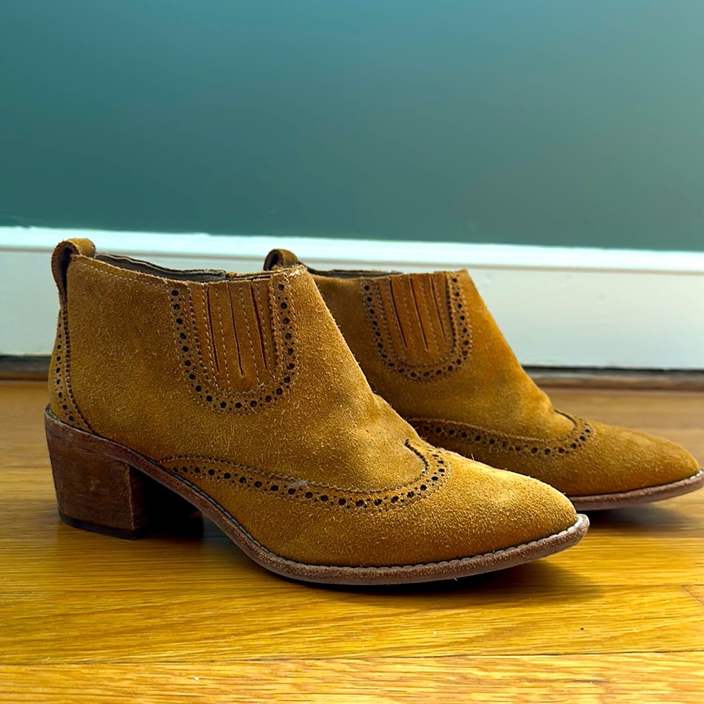 Madewell suede western booties